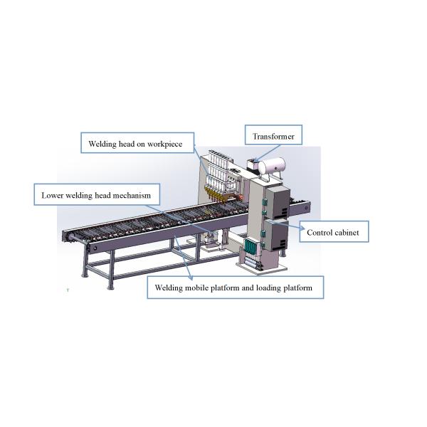 Multi Head Steel Grating Press Spot Welder Wire Mesh Welding Equipment