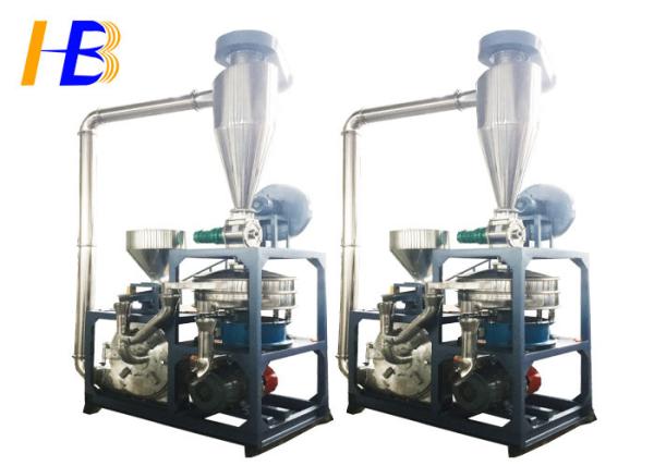 Full Stainless Steel Disk PET Grinder Machine With Mesh / Micron Size