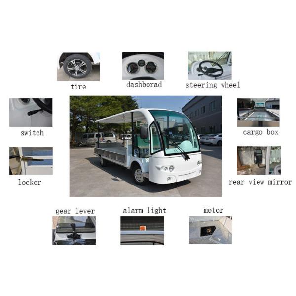 DC Motor Powered 2 Seats Electric Cargo Van / Utility Electric Car