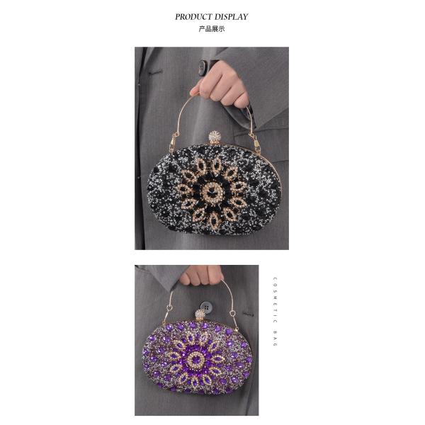 АМАЗОНА С ДИАМАНТОВОЙ инкрустированной подсолнечницей обеденная сумка женская мода банкет КЛУЧЕВСКОЕ ПОЛНОЕ ПОДОБОЖЕНИЕ вечера сумка