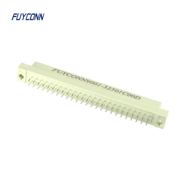 Straight 50 Pin Connector Female , Eurocard Vertical DIN41612 Connector