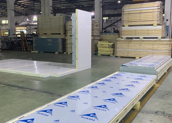 White Colorbond Refrigeration Cold Room Curved Corner 150mm Panel