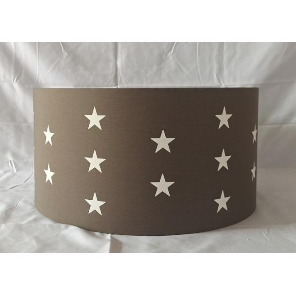 TC Chocolate Star Print Lampshade Lightweight Easy Fit Pendant