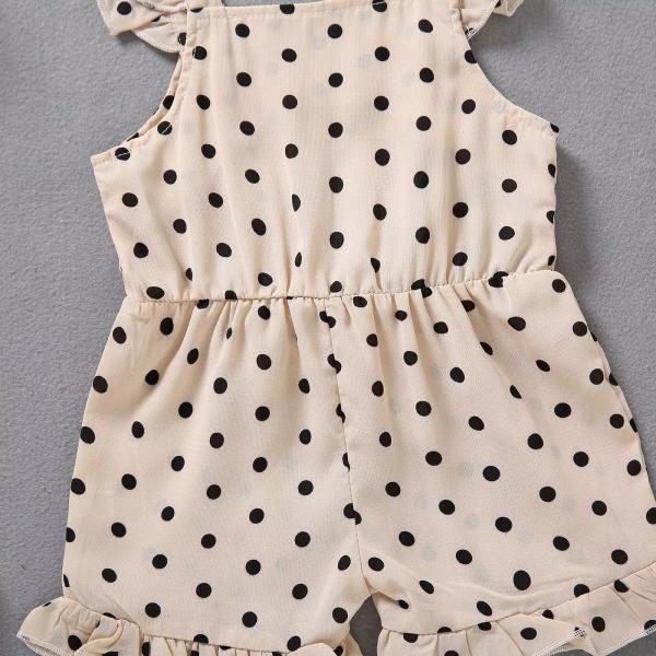 6Y Summer Children'S Clothing Casual Polka Dot Suit For Girls