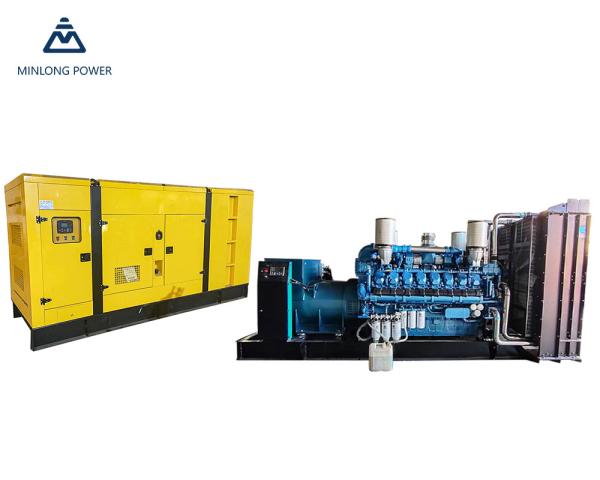 1500 rpm 1120kw Gerador de gás natural Minlong 16m33D1280ng10