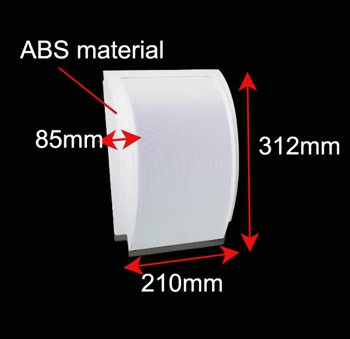92DB 100V Wall Mount Speaker 5 Inch Indoor Loudspeaker 6W ABS