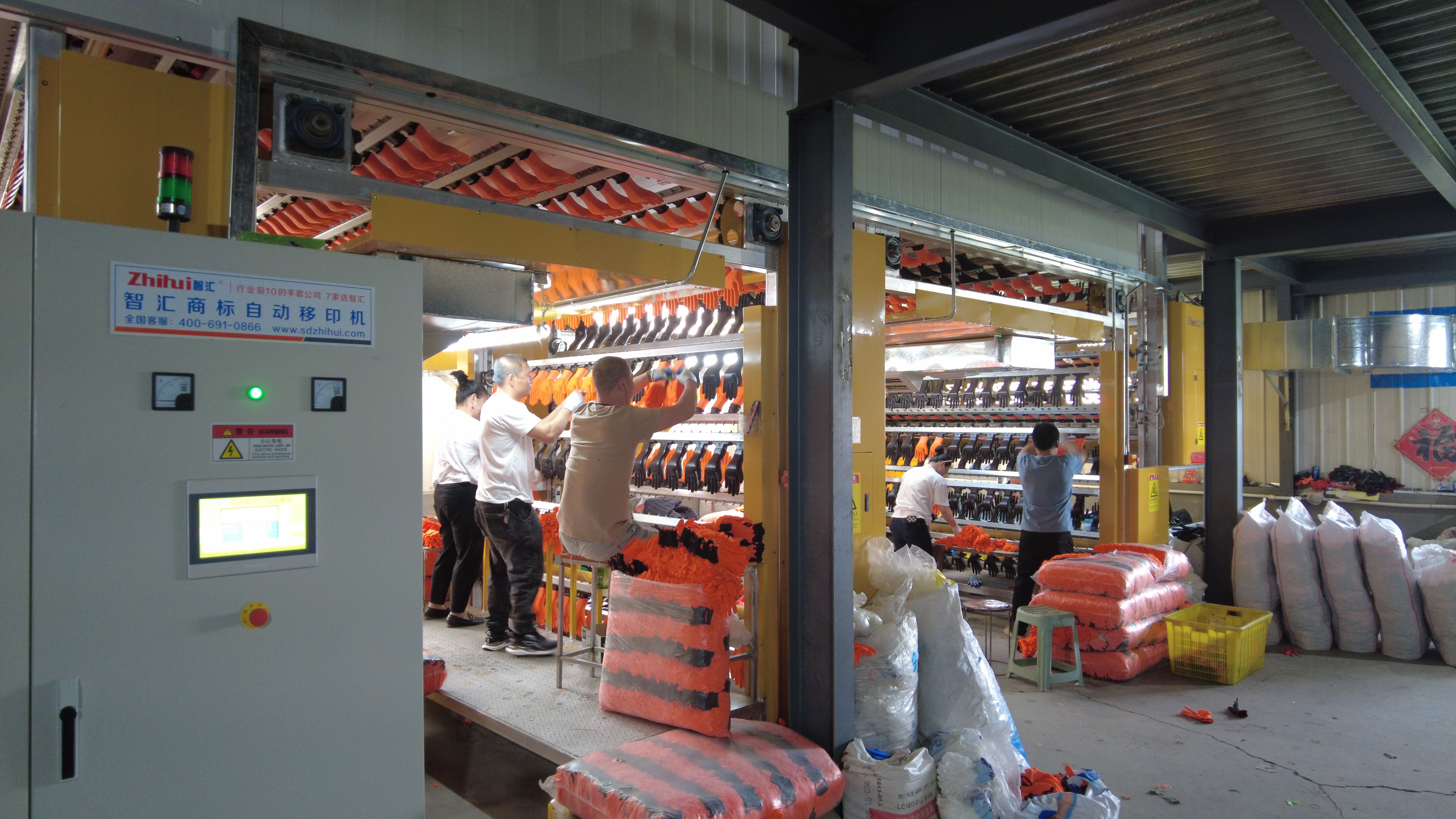 Multiple Heating Latex Dipping Machine Adjustable Speed Surgical Gloves Making Machine