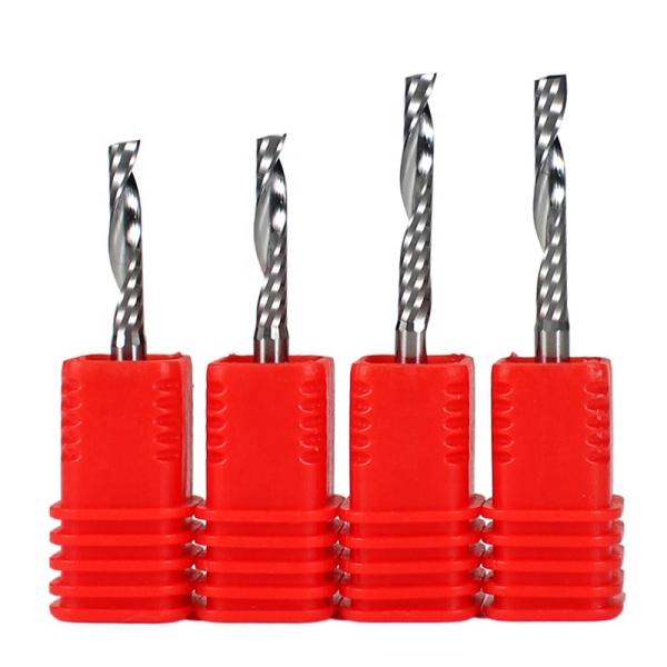 Yingba CNC Router Bits Customized Tungsten Single Flute Endmill With Coating Solid Carbide End Mill CNC Bit for Wood Working