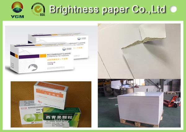 Coated Duplex Board With White Back , White Paper Board 250gsm 700 * 1000mm