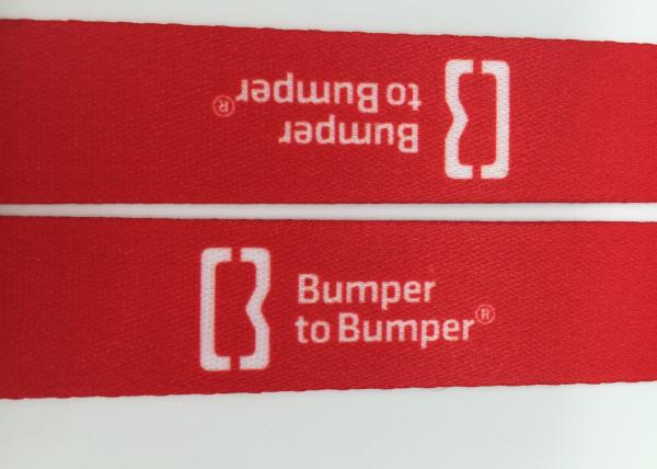 Shiny red color high quality heat transfer printing  lanyards  for festival