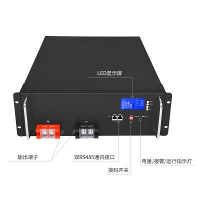 os ciclos profundos de 48V 50AH classificam uma bateria da cremalheira do servidor do lítio Lifepo4 para o armazenamento de energia