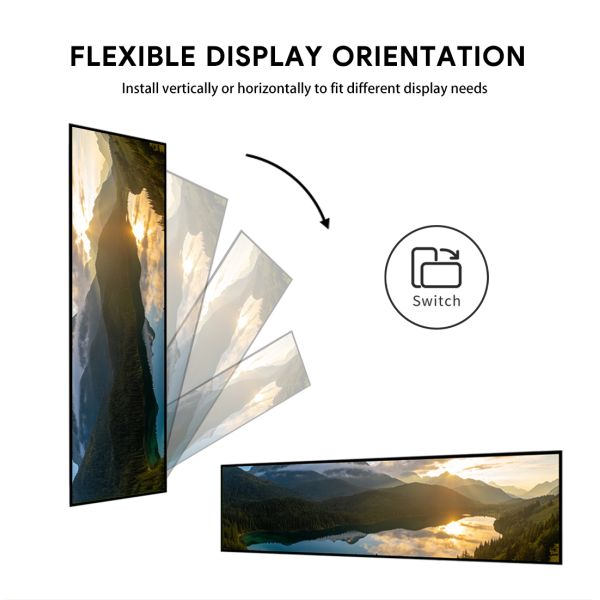 21 24 28 Inch Custom Stretched Bar LCD Display Ultra Wide Screen Advertising Player Digital Signage and Displays