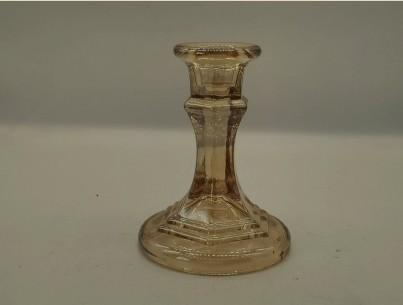 Amber color Candlestick Holders Taper Candle Holders for sale