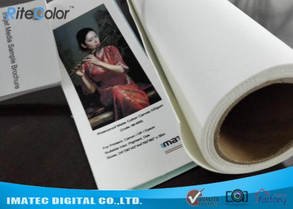 Large Format 420gsm Inkjet Cotton Canvas Matte for Canon Plotters