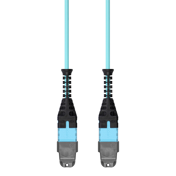 Aqua Jacket MPO Solutions MPO Pro Male To MPO Pro Male Trunk Cable Assembly