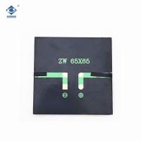 5.5V Mini Epoxy Resin Solar Panel ZW-6565-5.5V Customized Size Poly Crystalline Solar Cell 0.6W