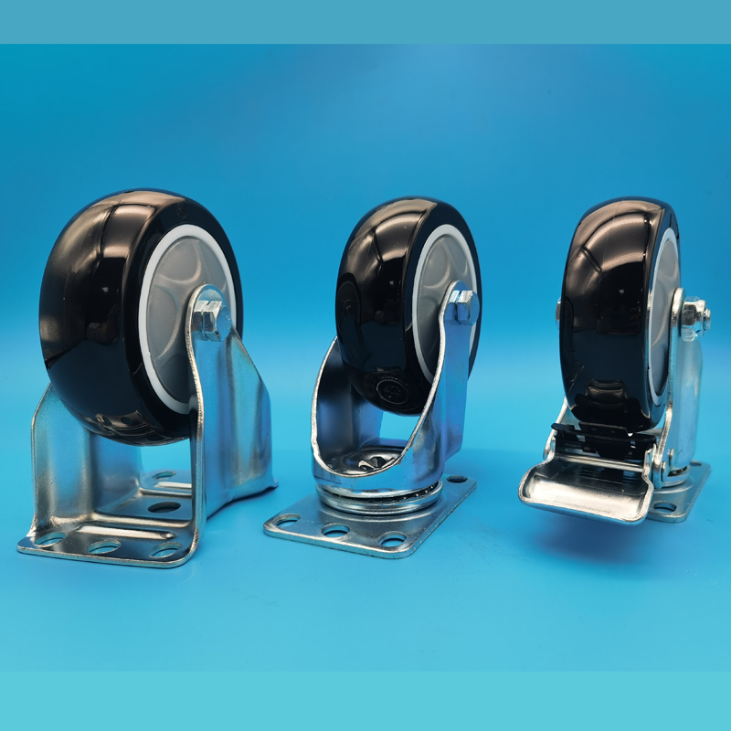 Medium Duty TPU Heat Resistant Caster Wheels 120–180°C Castors Singel Wheels 3 / 4 / 5  Automotive Factory Industial  Casters