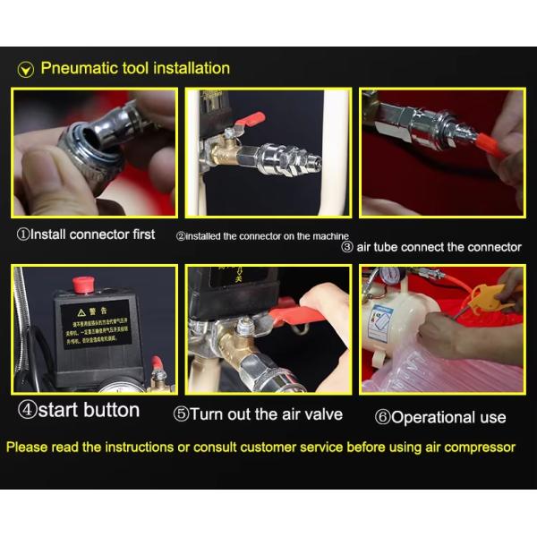 Kuli 40L Silent Oil-Free Small 220v Pump Dental Woodworking Repair Paint Air Compressor Universal Tool Kit Set Machine