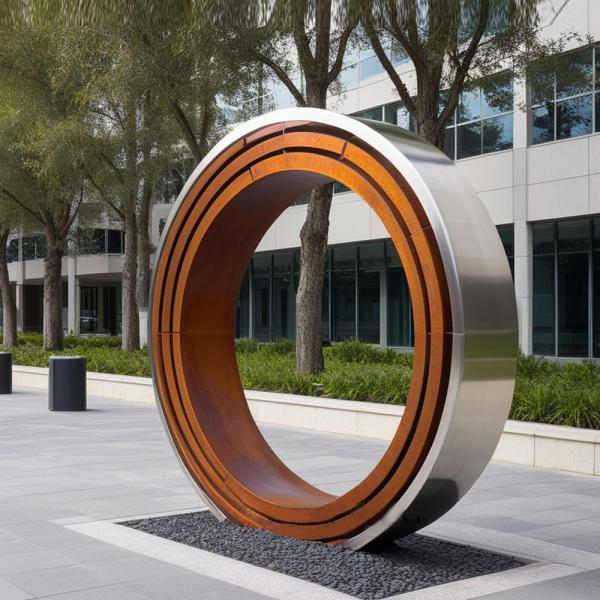 2.5mm Thickness Contemporary Bronze Ethereal Rise Sculpture 150cm Height for Garden Decoration in Indoor Outdoor Spaces