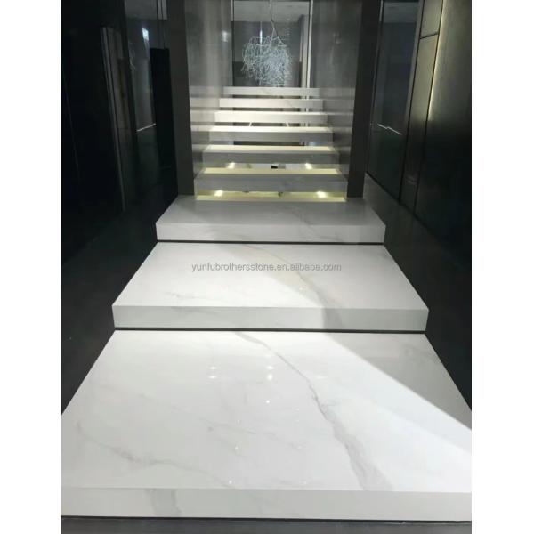 Straight Stair Non Slip Stair Treads with Sintered Stone Big Slabs from Special Stock