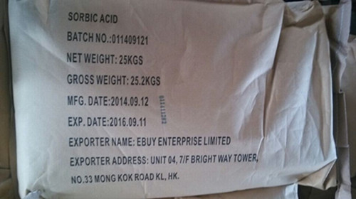 Preservativo de comida ácido sórbico granular natural CAS 110-44-1