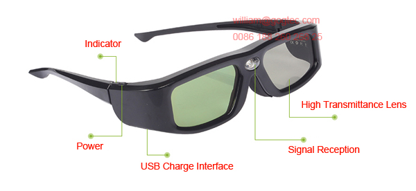 DLP Link 3D glasses TV film vision movie buy LG Sony Samsung Panasonic theater Benq Acer