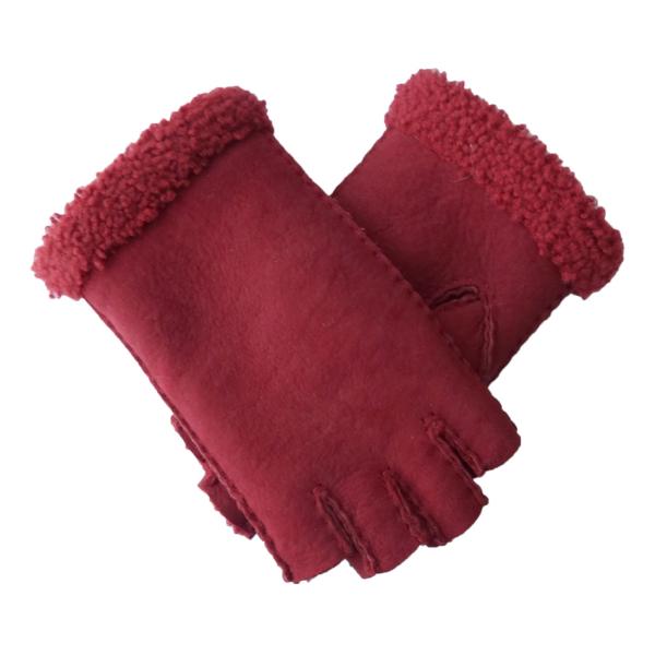 Double Face Leather Fashion Gloves , Touch Screen Cute Women'S Mitten Gloves