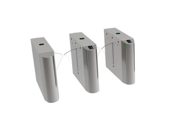Brushless Motor RGB LED Indicator Flap Barrier Gate SS304 Cabinet