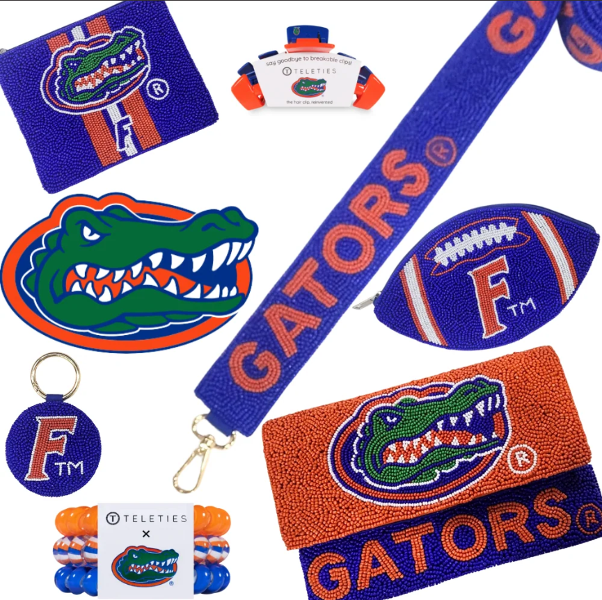 Double Sided Beaded Crimson OU Coin Bag Lightweight Secure Zip Closure Stadium Sized Approved Game Day Accessory