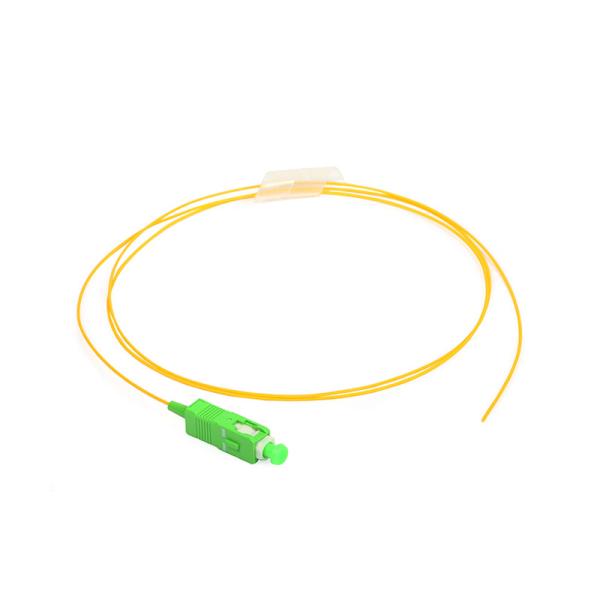 0.9mm Simplex Fiber Optic Pigtails FC/APC Or MTRJ Connectors/LSZH/Yellow