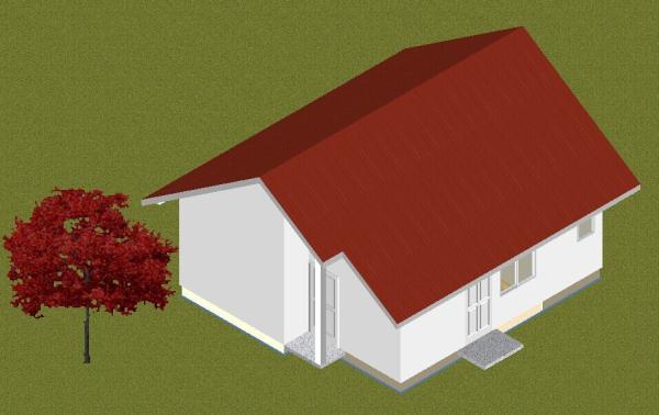 O bungalow de aço claro da casa pré-fabricada dirige a prevenção de incêndios tratado contra traças, casas manufaturados pequenas