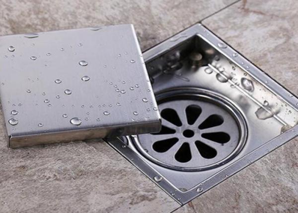 Durable Commercial Floor Drain Grates , Stainless Steel Floor Waste Customized Color