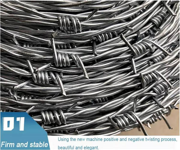1.8mm Wire Galvanised Barbed Wire