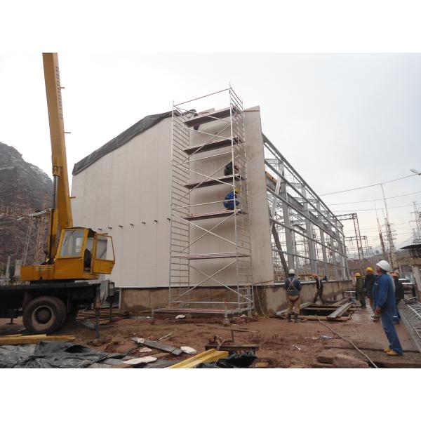 Окрашенный или оцинкованный многоэтажный стальной каркас Строительство здания Мастерская гараж