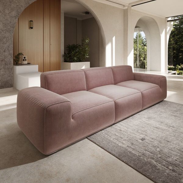 Rectangle Living Room Fabric Sponge Frameless Modular Reclining Sectional Sofa with Modern Design for Apartment Use