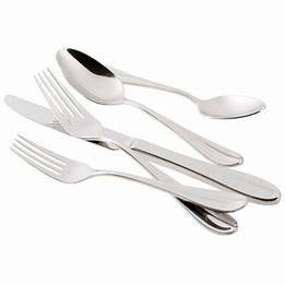 deluxe Polished 24pc 1810 Stainless Steel Flatware Sets for daily use