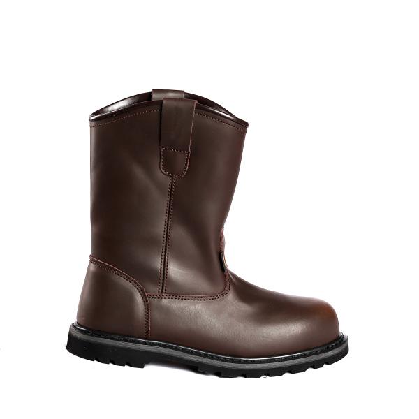 Ударно-поглощающие пробоиночные защитные ботинки Goodyear ПУ наружная подошва кожаная стальная унисексные ботинки