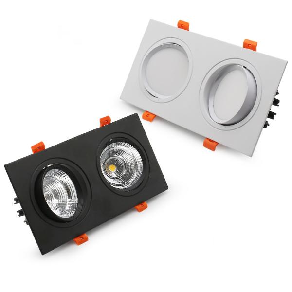 La double place 3w/5w/7w de tête a enfoncé la lumière commerciale de 5730 LED