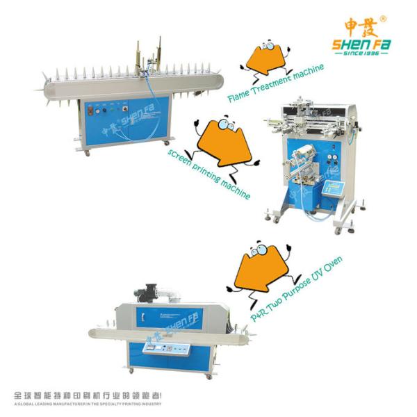 120x250mm Plastic Plastic Bottle Screen Printing Machine Semi Automatic Screen Printer