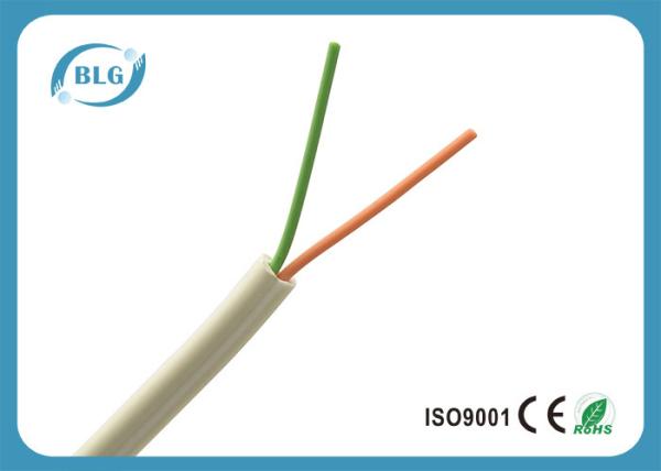 White 100m Rj11 Telephone Cable / HDPE Insulation Extra Long Telephone Cable