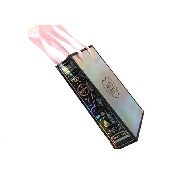 Bespoke роскошные хозяйственные сумки бумаги Hologram онлайн с печатанием художественного произведения