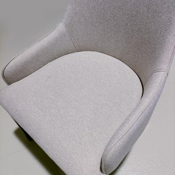 Delicate Stylish Fabric Dining Room Chairs Comfortable Linen