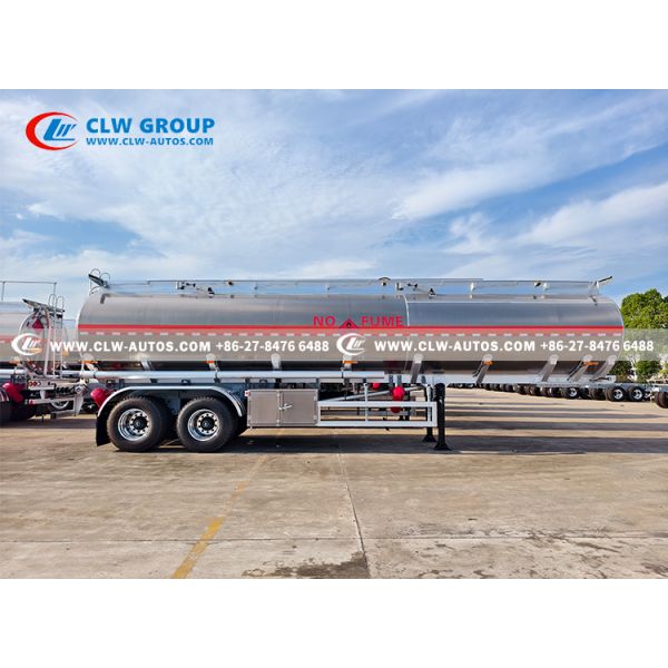 38000L Capacity 3-Compartment Aluminum Alloy Fuel Tank Semi-Trailer for Bulk Fuel Transport