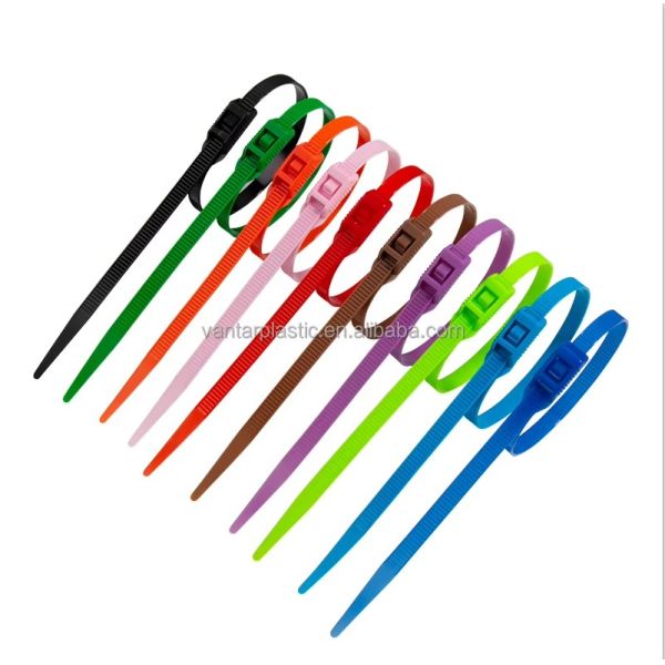 Durable Colour Cable Ties Secure Temperature Tolerant Tear Resistance