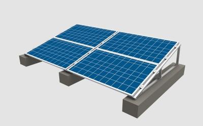 Projeto inovativo simples do sistema solar universal da montagem do telhado liso do tripé