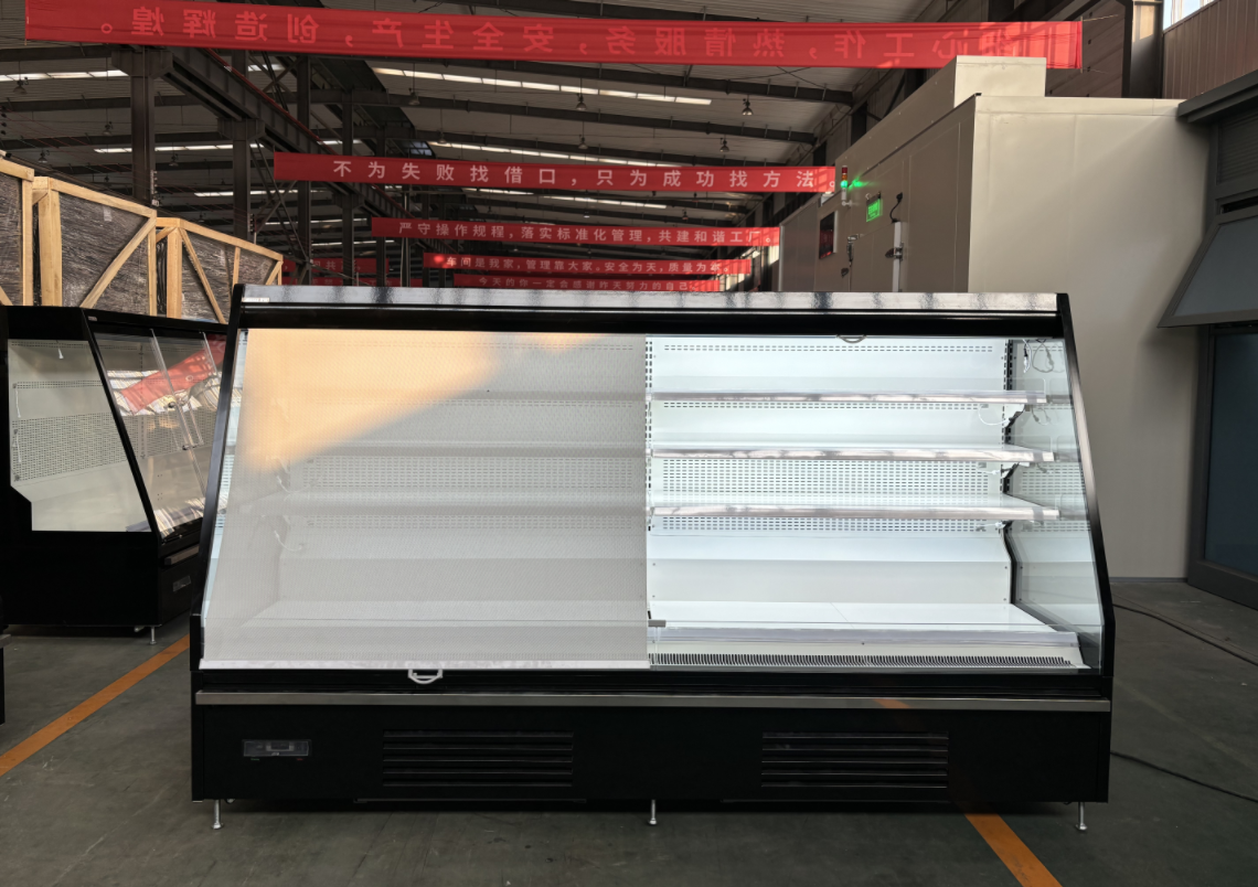 SEMI 2560mm Self-Contained Multideck Display Refrigerator – 840mm Depth, 3 Shelves, LED, SAIWEI EC Fan, Night Blinds