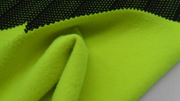 Stretch Polyester Bird Eyes Mesh Knitted Bonded Garment Fabric 260G Windproof