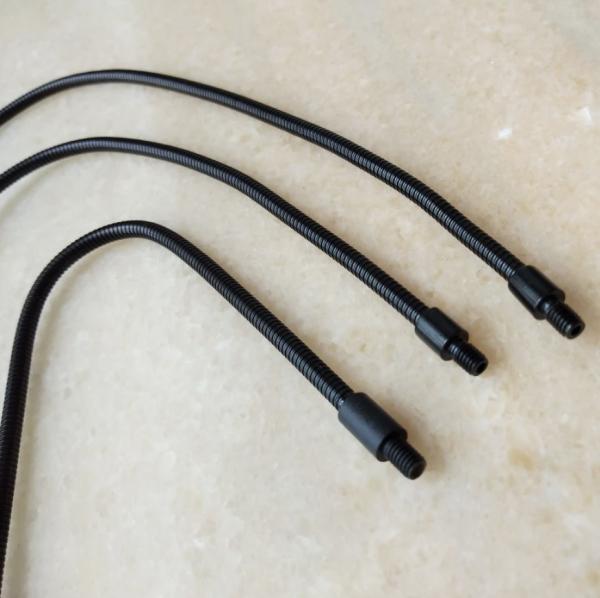 DIY Metal Gooseneck Tube M4 Flexible Microphone Stand Black Male Screw 200mm 300mm 400MM