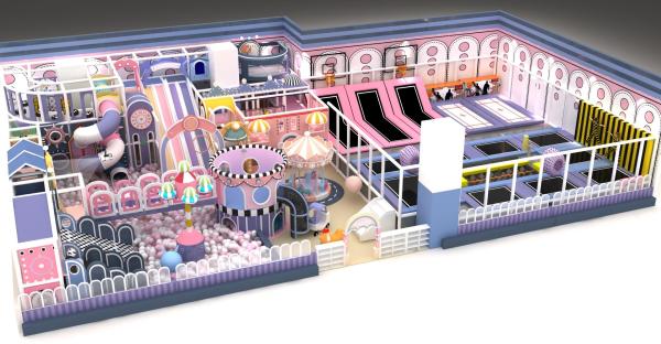OEM Naughty Castle Kids 10 Children  - 15 Children  Indoor Play Structure