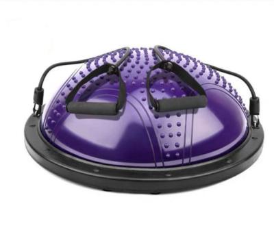 Purple Half Exercise Ball For Massage Customized Logo Environmentally Friendly